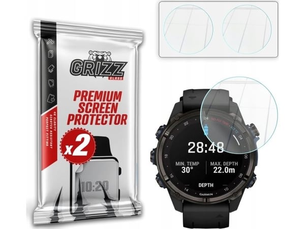 GrizzGlass HybridGlass for Garmin Descent Mk3 43mm