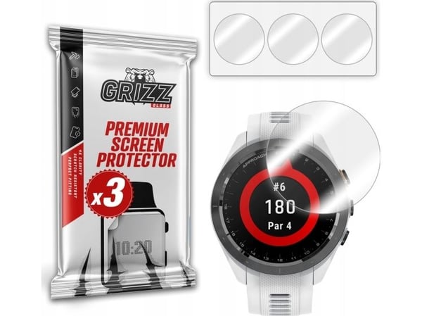 Hydrogel skjermfilm GrizzGlass til Garmin Approach S70 42 mm