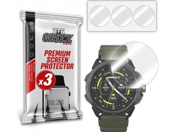 Folia hydrogel GrizzGlass Hydrofilm til Hammer Watch 2 Military Edition