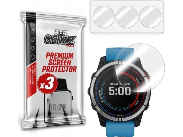 Hydrogelfilm GrizzGlass Hydrofilm til Garmin quatix 7 47 mm