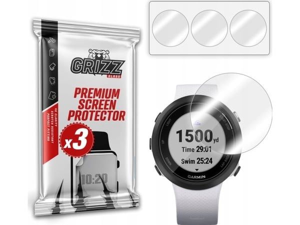 GrizzGlass Hydrogel Film for Garmin Swim 2