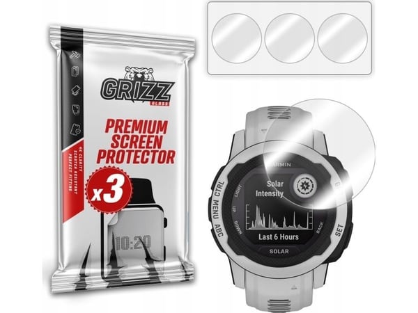 GrizzGlass Hydrofilm hydrogelfilm for Garmin Instinct 2S 40 mm
