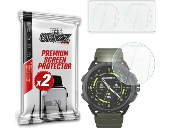 GrizzGlass hybridglass HybridGlass til Hammer Watch 2 Military Edition