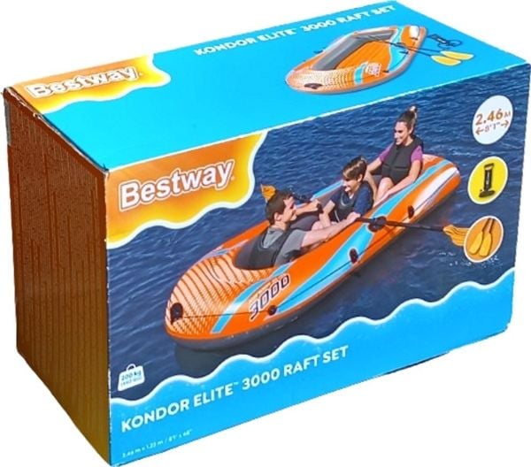 Bestway oppblåsbar pontong - Bestway 122x246 cm - opptil 200 kg