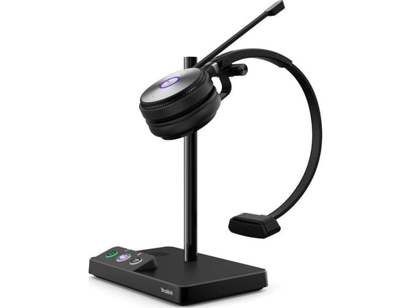 Yealink WH62 Mono UC Kuulokkeet, Langaton, Toimisto/puhelukeskus, 20 - 20000 Hz, 80 g, Kuulokkeet, Musta