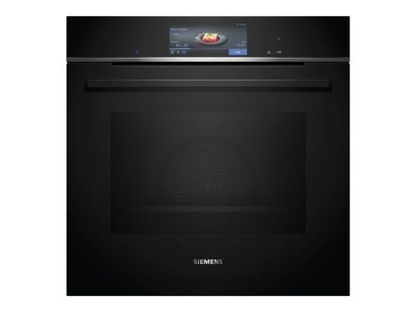 Siemens iQ700 HB778G3B1 - Ovn - innebygd - Wi-Fi - fordypning - bredde: 56 cm - dybde: 55 cm - høyde: 58.5 cm - med selvrens - Klasse A+ - svart/ru...