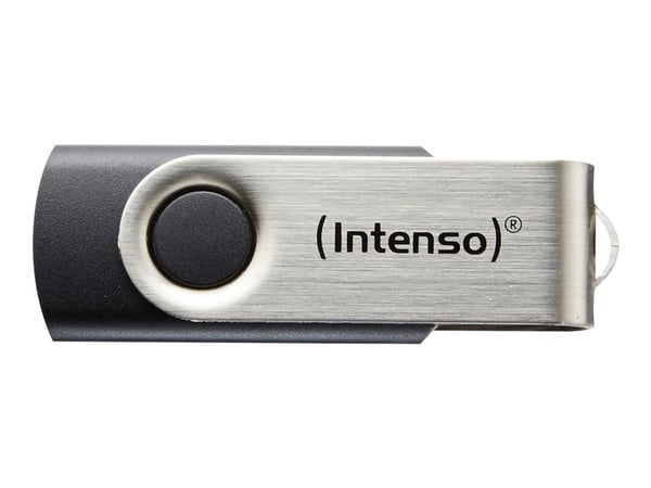 Intenso Basic Line - USB flash-enhet - 16 GB - USB 2.0 - svart, silver