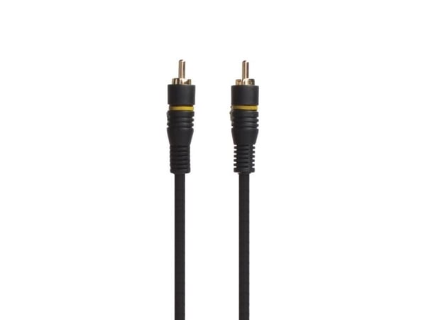 Connectech Subwoofer-kabel. 10m. Sort