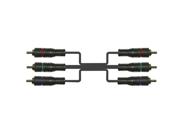 Connectech Komponent Video kabel. 5m. Sortera