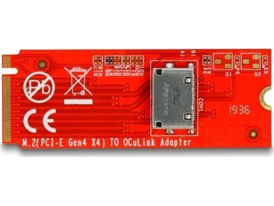 Delock - Grensesnittadapter - M.2 - M.2 NVMe-kort - 64 Gbit/s - PCIe 4.0 x4