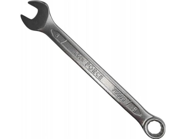 Rockforce fastnøkkel flat-åpen 9 mm L-135 mm Cr-V