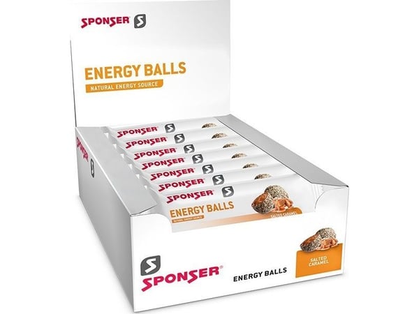 Snack SPONSER ENERGY BALLS Salted Caramel (eske 18stk x 45g) (NY 2025)