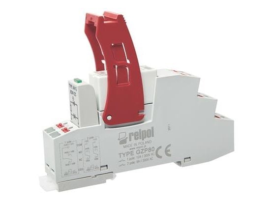 Push-in 1P, 16A, 24V DC liitäntärele, AgNi, PI85-024DC-M41G-PS-2011 864836 864836