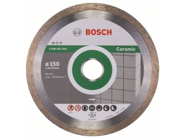 Bosch Standard - Diamantskjæreplate - for keramisk - 150 mm
