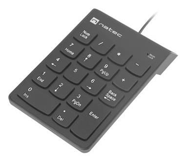 NATEC GOBY 2 NUMEERINEN NÄPPÄIMISTÖ USB MUSTA