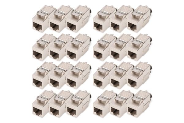Digitus DN-93816-24, litteä, hopea, RJ-45, LSA, naaras, naaras