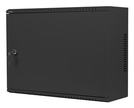 Lanberg WAF1 Series - Rack skap - 540 x 200, low profile, assembled - veggmonterbar - svart, RAL 9004 - 4U - 19"