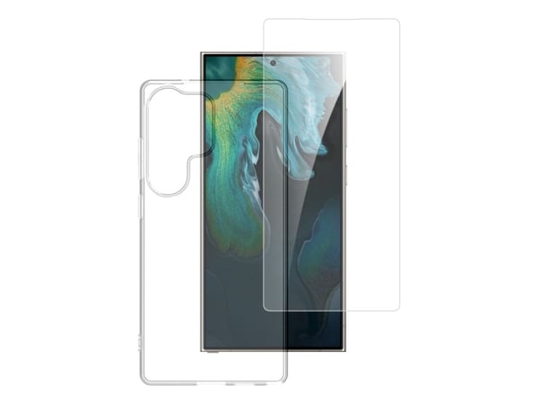 4smarts 541339, Samsung, Galaxy S25 Ultra, Kolahduksenkestävä, Naarmuuntumisenkestävä, Läpinäkyvä, 2 kpl