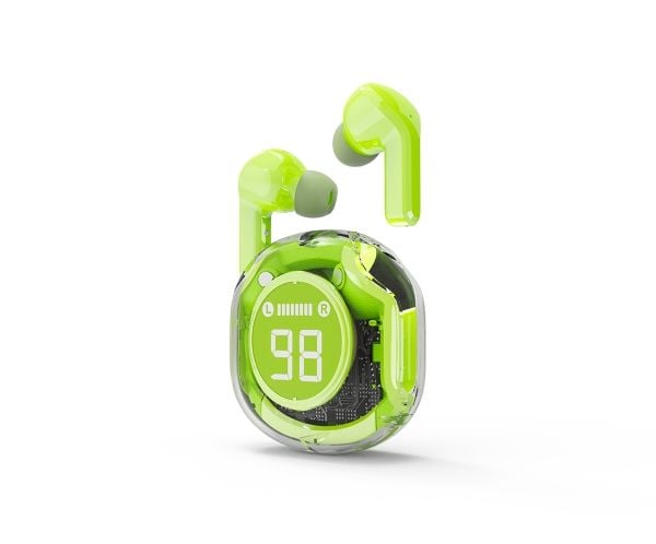 Gembird TWST-01 - True wireless-hodetelefoner med mikrofon - i øret - Bluetooth - grønn
