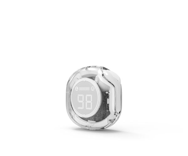 Gembird TWST-01 - True wireless-hodetelefoner med mikrofon - i øret - Bluetooth - hvit