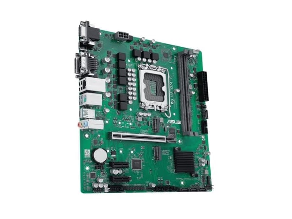 ASUS PRO H810M-C-CSM - Hovedkort - micro ATX - LGA1851-sokkel - H810 Chipset - USB-C 3.2 Gen 1, USB 3.2 Gen 2, USB 3.2 Gen 1 - Gigabit LAN - innbyg...