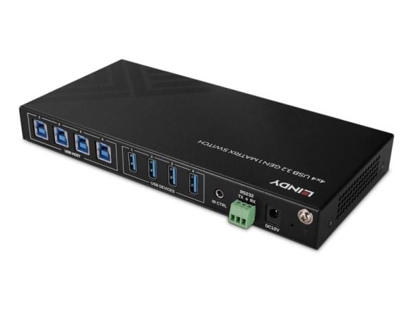 Lindy 43406, 5 Gbit/s, musta, Metalli, Rotaatio, CE, FCC, RoHS & REACH, USB A-tyyppi, USB B-tyyppi