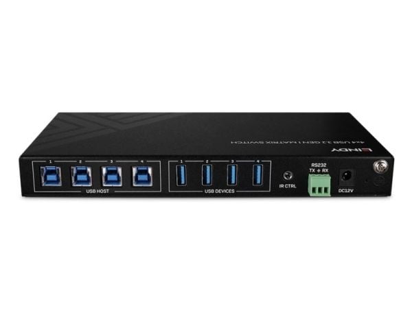 Lindy 43406, 5 Gbit/s, musta, Metalli, Rotaatio, CE, FCC, RoHS & REACH, USB A-tyyppi, USB B-tyyppi