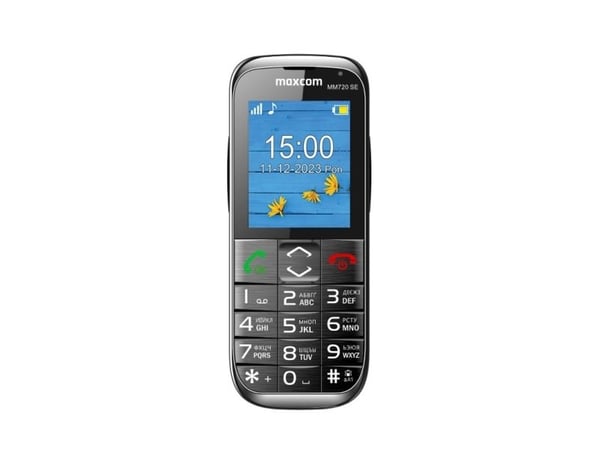 MaxCom MM720 SE, Perusmalli, 5,59 cm (2.2"), 176 x 220 pikseliä, 0,3 MP, 800 mAh, musta