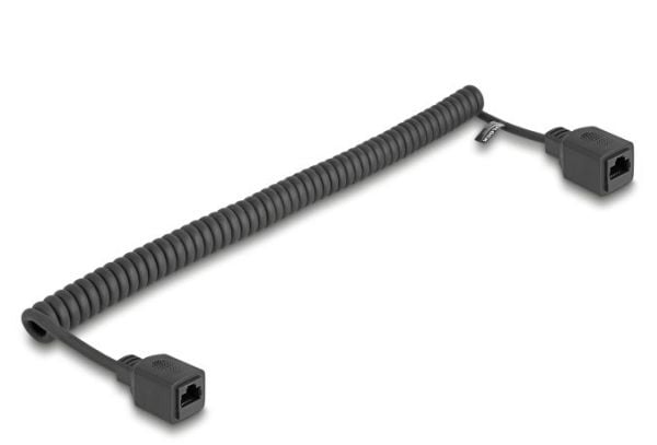 Delock RJ45 kierrekaapeli naaras naaraspuolelle Cat.5e UTP 1 m - 3 m musta