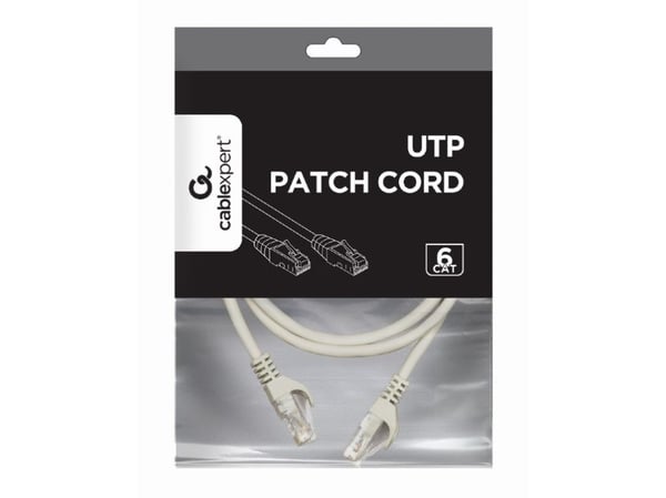 GEMBIRD GEMBIRD Patchcord cat.6 UTP 1m puhdasta kuparia väri harmaa