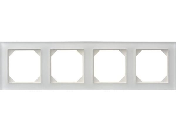Fyrdubbla ramar LIREGUS EPSILON, vitt frostat glas