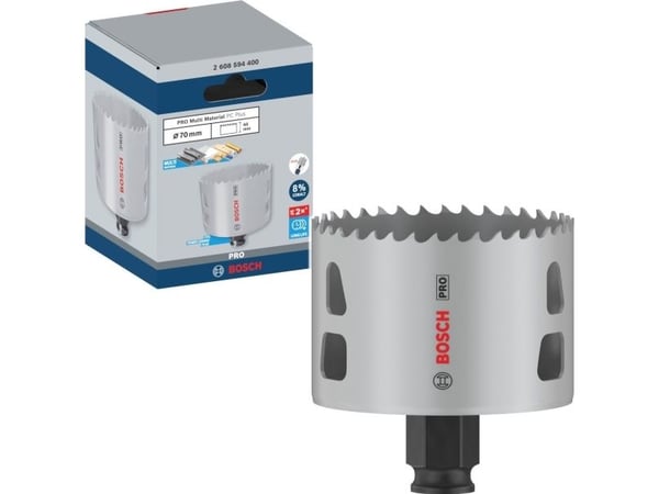 Bosch PRO Multi Material PC Plus, Yksi, Pora, Kipsilevy, Metalli, Kirjometalli, Muovi, Pehmeä puu, musta, Harmaa, Kobolttiteräs, Pikateräs-koboltti...