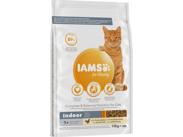 Iams CAT Vitality Adult Indoor Chicken 10 kg