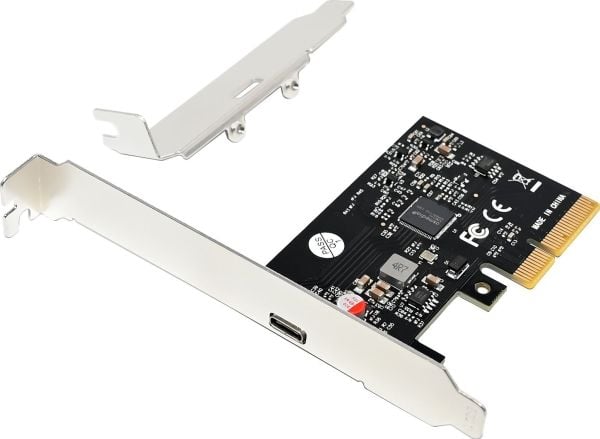 Conceptronic - USB-adapter - PCIe 3.0 x4 lav profil - USB-C 3.2 Gen 2x2 x 1 - svart
