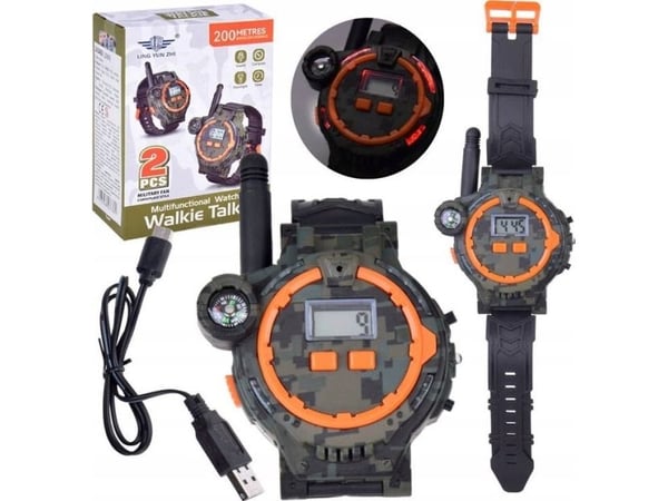 Jokomisiada walkie-talkie 2 klokker multifunksjon rekkevidde 200 m kompass ZA5463