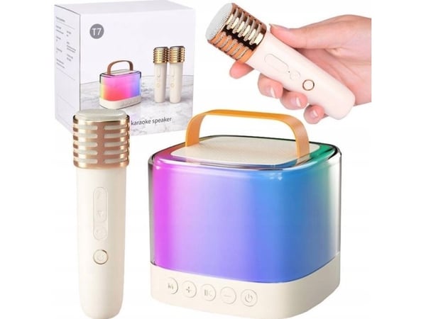 Høyttaler Jokomisiada trådløse mikrofoner med høyttaler + Bluetooth + 2 mikrofoner IN0178
