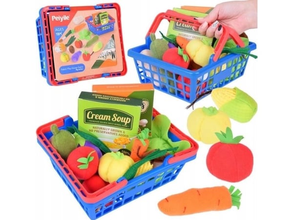 Vihanneskori pehmeä pehmo vihannekset Fun Shop ruoanlaitto ZA5245