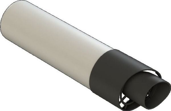 Almeva rør-/element for avtrekk gjennom vegg 0,55 m DN80/125