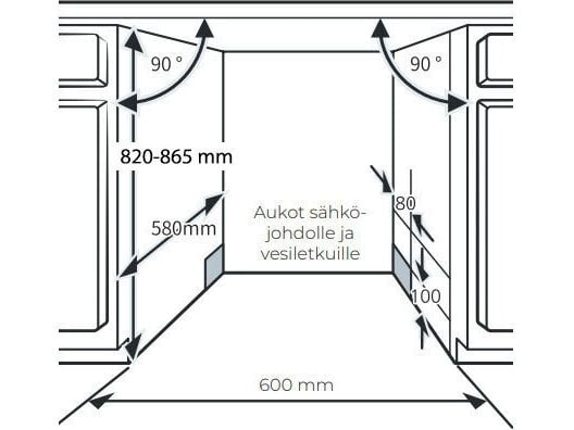 Ströme DW63A03D/01IX oppvaskmaskin, stål, 60 cm