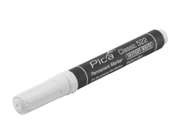 PICA Classic Permanentmarker INSTANT-WHITE 2-4mm rund spets vit - 2107727