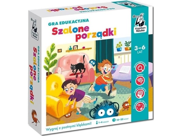 Kaptein Vitenskap Kaptein Vitenskapsspill Crazy rydding pedagogisk spill 3-6 år GR0710