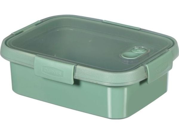Curver Lunchbox Curver Mikroaaltouunin ruoan säilytysastia 1L suorakulmainen + EKO ruokailuvälineet