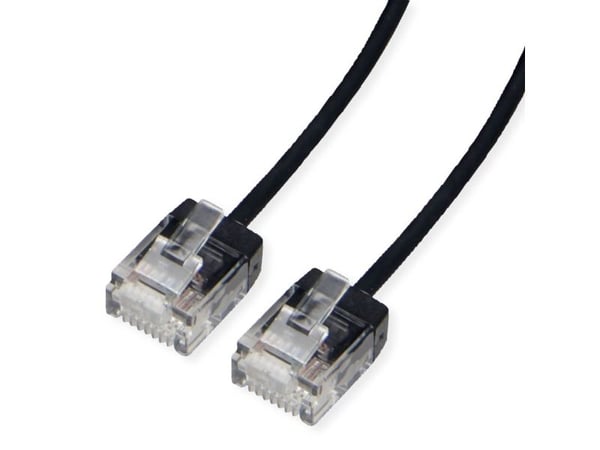 ROLINE 21.15.4463, 3 m, Cat6a, U/UTP (UTP), RJ-45, RJ-45, Sort