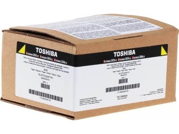 Toshiba T305PY-R - Gul - original - tonerpatron - for e-STUDIO 305, 305CP, 305CS, 306cs