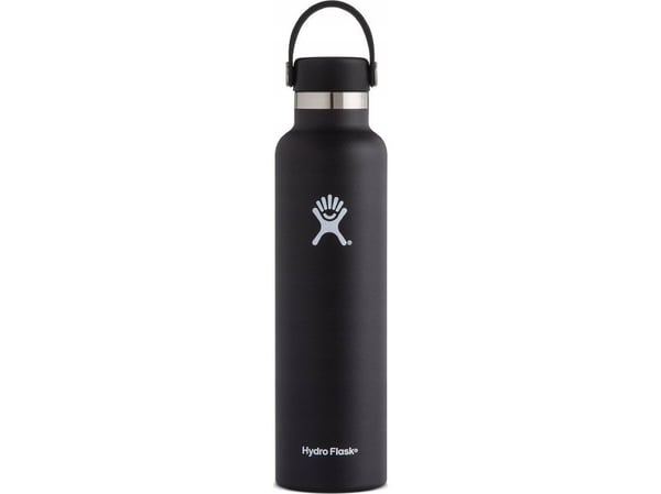 Hydro Flask Standard Mouth Flex Strålock vattenflaska 700 ml - svart