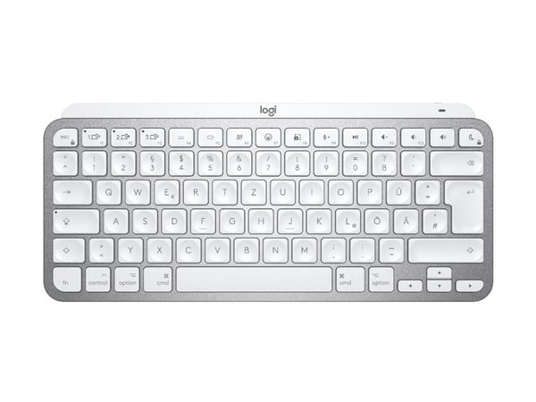 Logitech Master Series MX Keys Mini for Mac - Tastatur - compact - bakbelysning - trådløs - Bluetooth LE - QWERTY - Storbritannia - romgrå