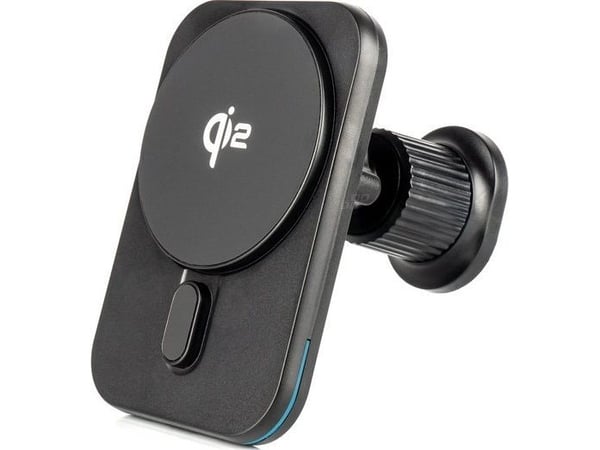 AMiO biltelefonholder for ventilasjonsgitter og dashbord med induktiv Qi2-lader 15W AMIO-04179
