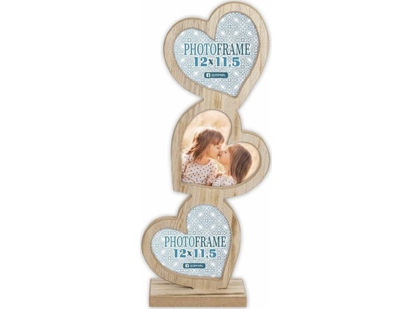 ZEP RE333, 3 bilder i 1 ramme, Tre, Naturlig, Bord, 12 x 11,5 cm, 12 x 11,5 cm
