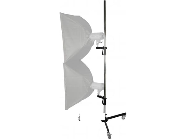Walimex pro Wheeled Tripod with 2 Clamp Holders - Stativ - maks belastning: 12 kg