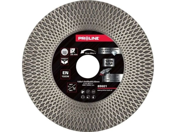 Kap-/slipskiva tunn, 125*1.5*25*22.23, proline Kap-/slipskiva tunn, 125*1.5*25*22.23, proline